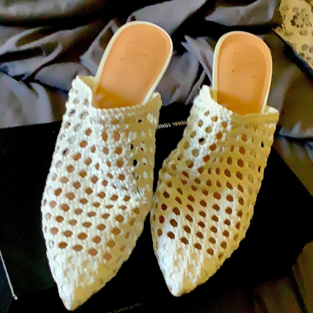 Women’s Inc. White Heel slides